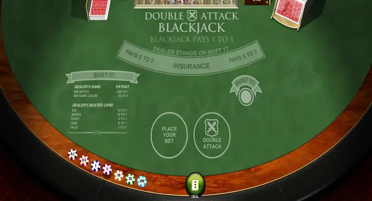 Hoe speel je Double Attack Blackjack?